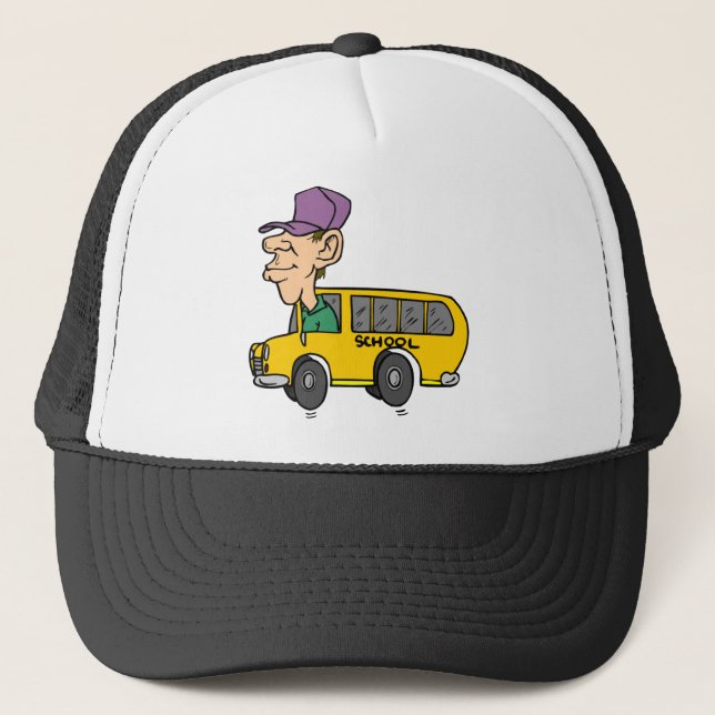 School Bus Driver Trucker Hat (Front)