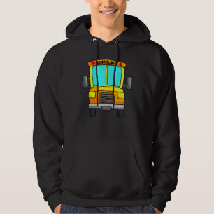 School Bus Driver Yellow Shuttle Student Transit V Hoodie
