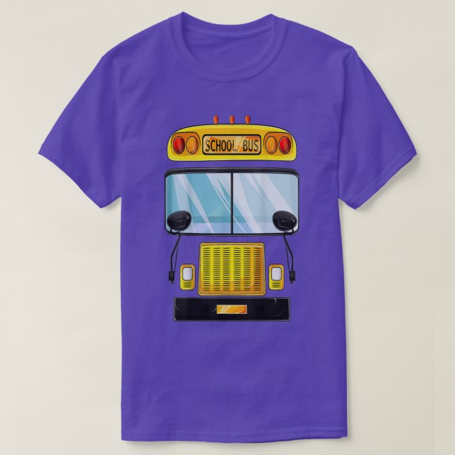 School Bus Halloween Costume Funny Bus Driver Kids T-Shirt (Design Front)