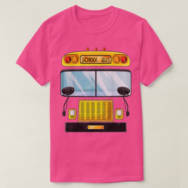 School Bus Halloween Costume funny Bus driver kids T-Shirt (Design Front)