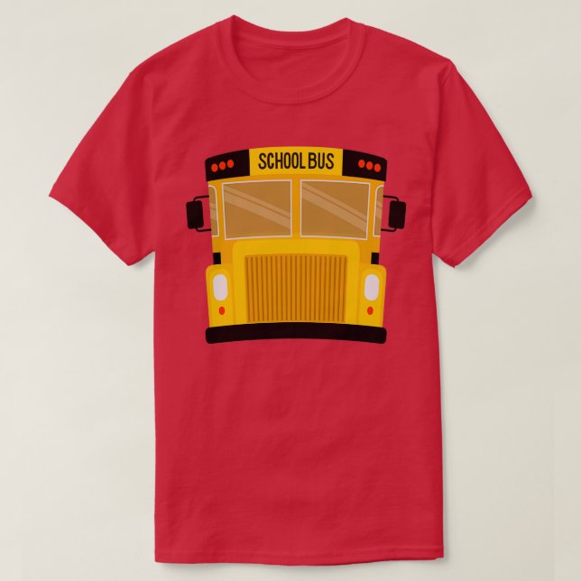 School Bus Halloween Costume funny Bus driver kids T-Shirt (Design Front)