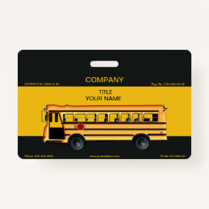 School Bus ID Badge