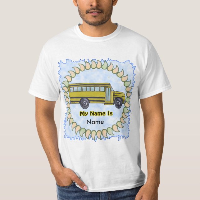 School Bus Kids  T-Shirt (Front)