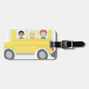 School Bus Luggage Tag