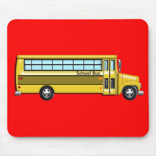 School Bus Mouse Mat (Front)