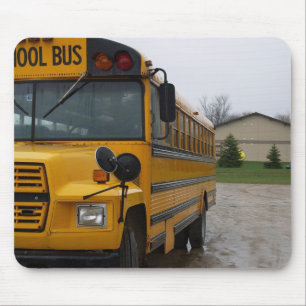 school bus mousepad