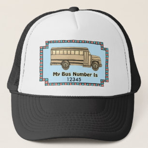 School Bus Name Trucker Hat