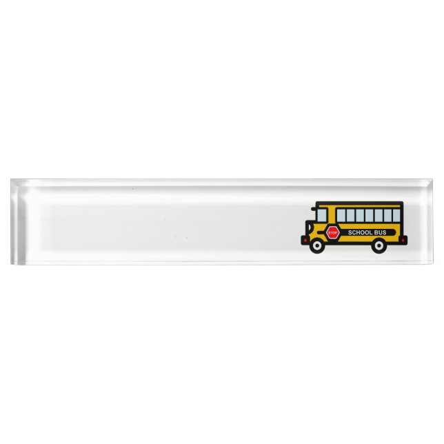 School bus nameplate (Front)