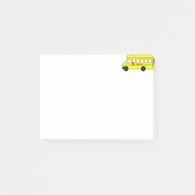 School Bus Post-it Notes (Front)