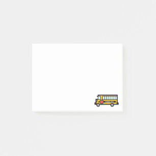 School bus post-it notes