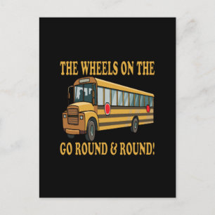 School Bus Postcard