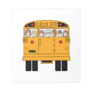 School Bus Rear Notepad