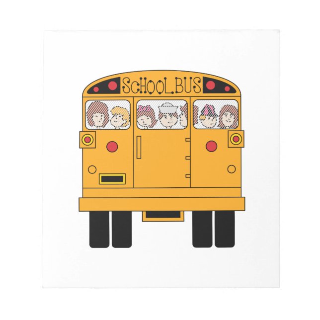 School Bus Rear Notepad (Front)