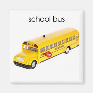 School Bus Refrigerator Magnet
