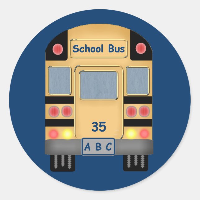 School Bus Stickers (Front)
