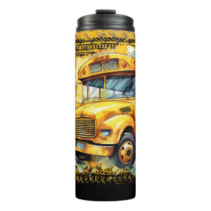 School Bus Thermal Tumbler