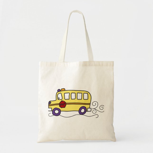 School Bus Tote Bag (Front)