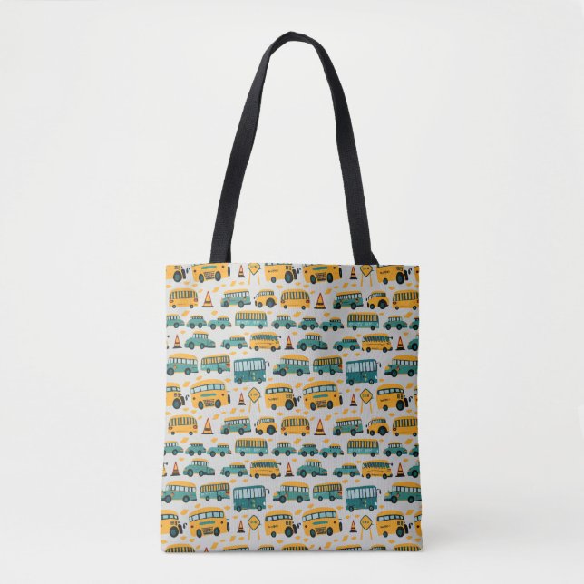 School Bus Tote Bag (Front)