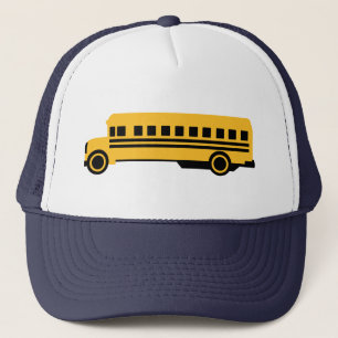 School bus trucker hat