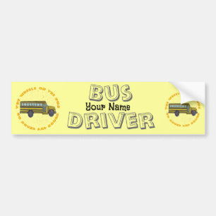 School Bus Wheels Bumper Sticker
