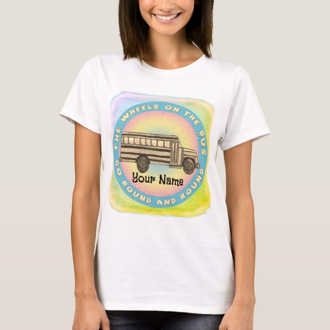 School Bus Wheels t-shirt (Front)