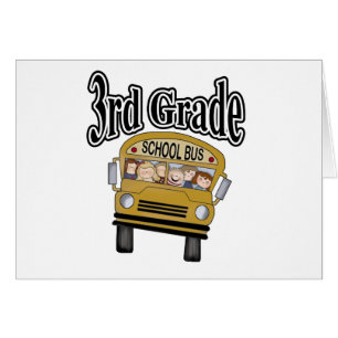 School Bus with Kids 3rd Grade