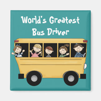 School Bus ~ World's Greatest Bus Driver 2 Magnet