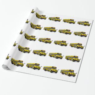 School Bus Wrapping Paper