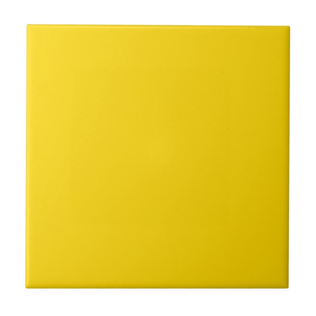 School Bus Yellow Ceramic Tile (Front)