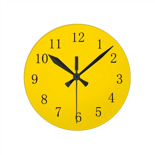 Image of School Bus Yellow Kitchen Wall Clock