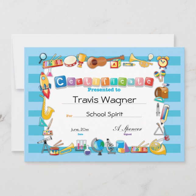 School Certificate (Front)