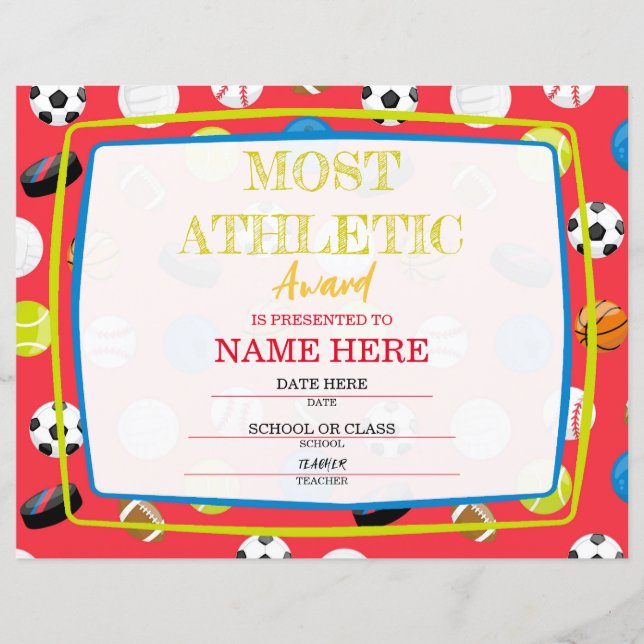 School Certificate (Front)