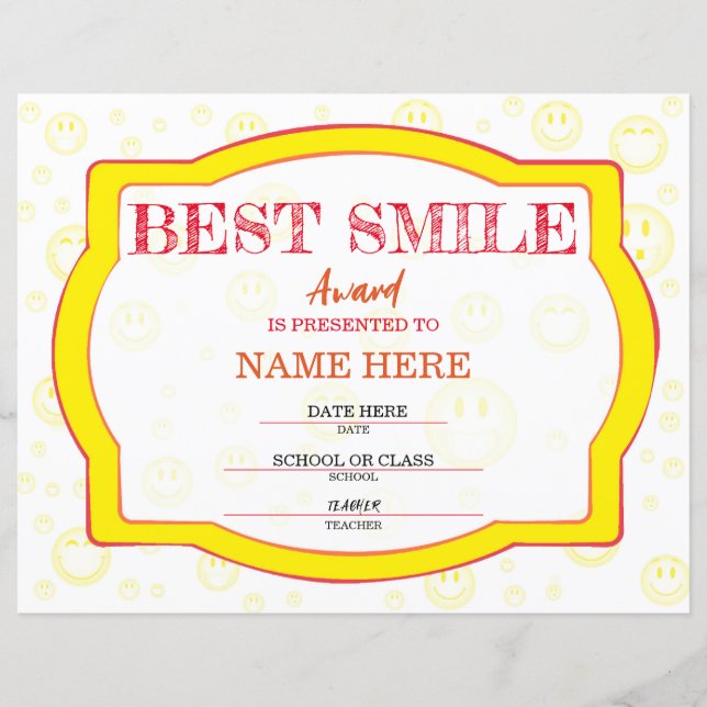 School Certificate (Front)