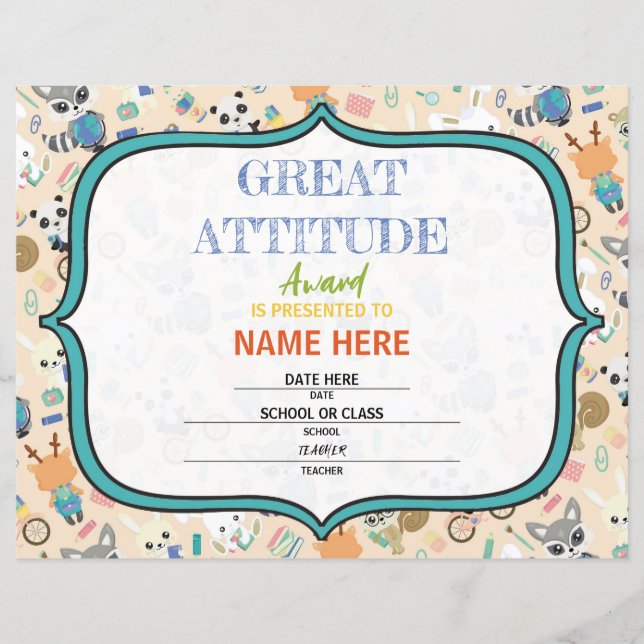 School Certificate (Front)