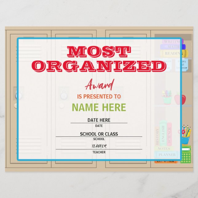 School Certificate (Front)