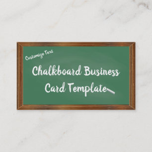 School Chalkboard Business Card