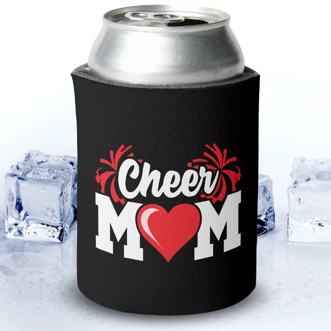 School Cheerleader Squad Sports Proud Cheer Mum Can Cooler (Creator Uploaded)