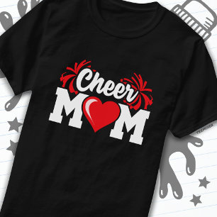 School Cheerleader Squad Sports Proud Cheer Mum T-Shirt