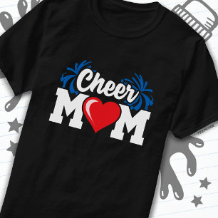 School Cheerleader Squad Sports Proud Cheer Mum T-Shirt