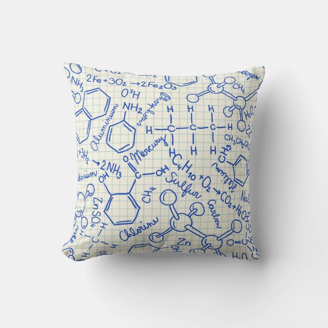 School chemical pattern cushion (Front)