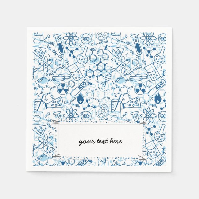 School chemical pattern napkin (Front)