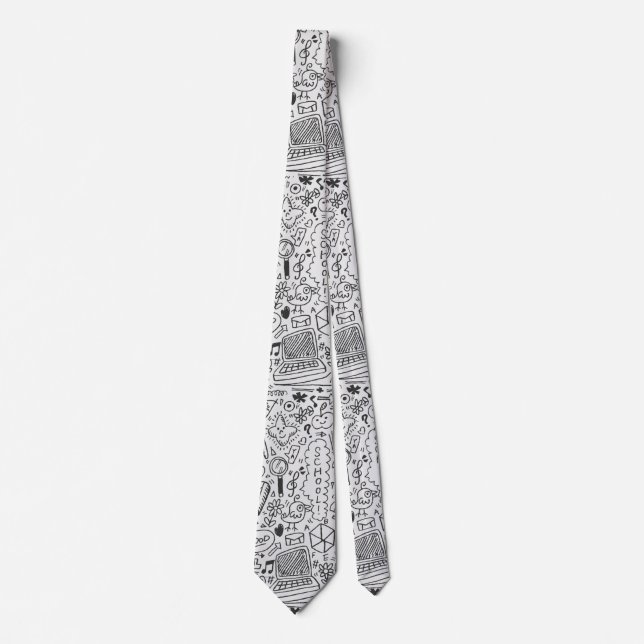 School chemical pattern tie (Front)