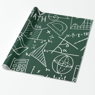 School chemical pattern wrapping paper