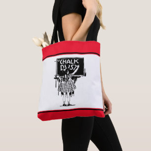 School Child Chalkboard Teacher Student Tote Bag