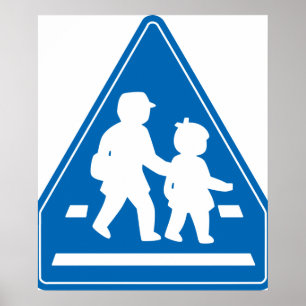 School Children Crossing >> Japanese Traffic Sign