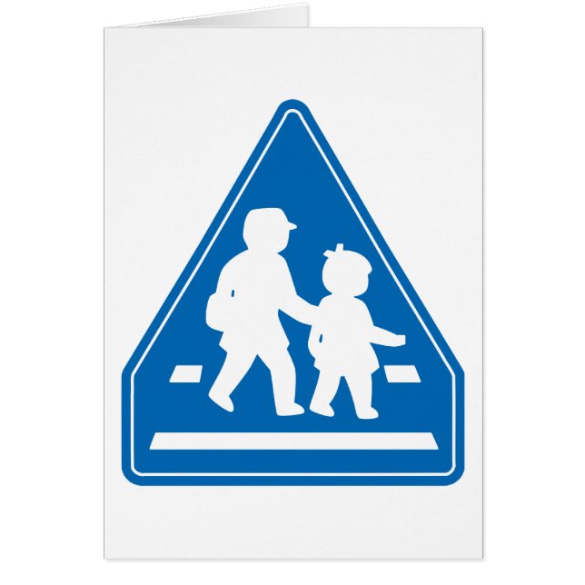 School Children Crossing >> Japanese Traffic Sign (Front)