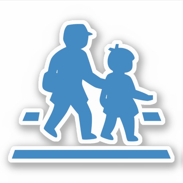 School Children Crossing >> Japanese Traffic Sign (Front)