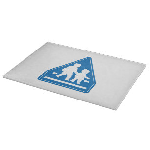 School Children Crossing >> Japanese Traffic Sign Cutting Board