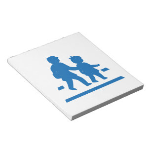 School Children Crossing >> Japanese Traffic Sign Notepad