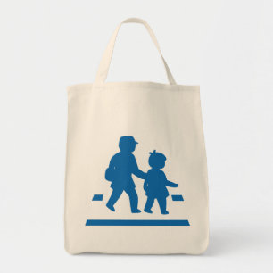 School Children Crossing >> Japanese Traffic Sign Tote Bag